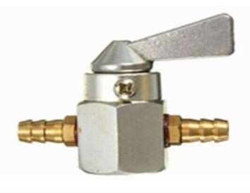 FUEL TAP INLINE SILVER