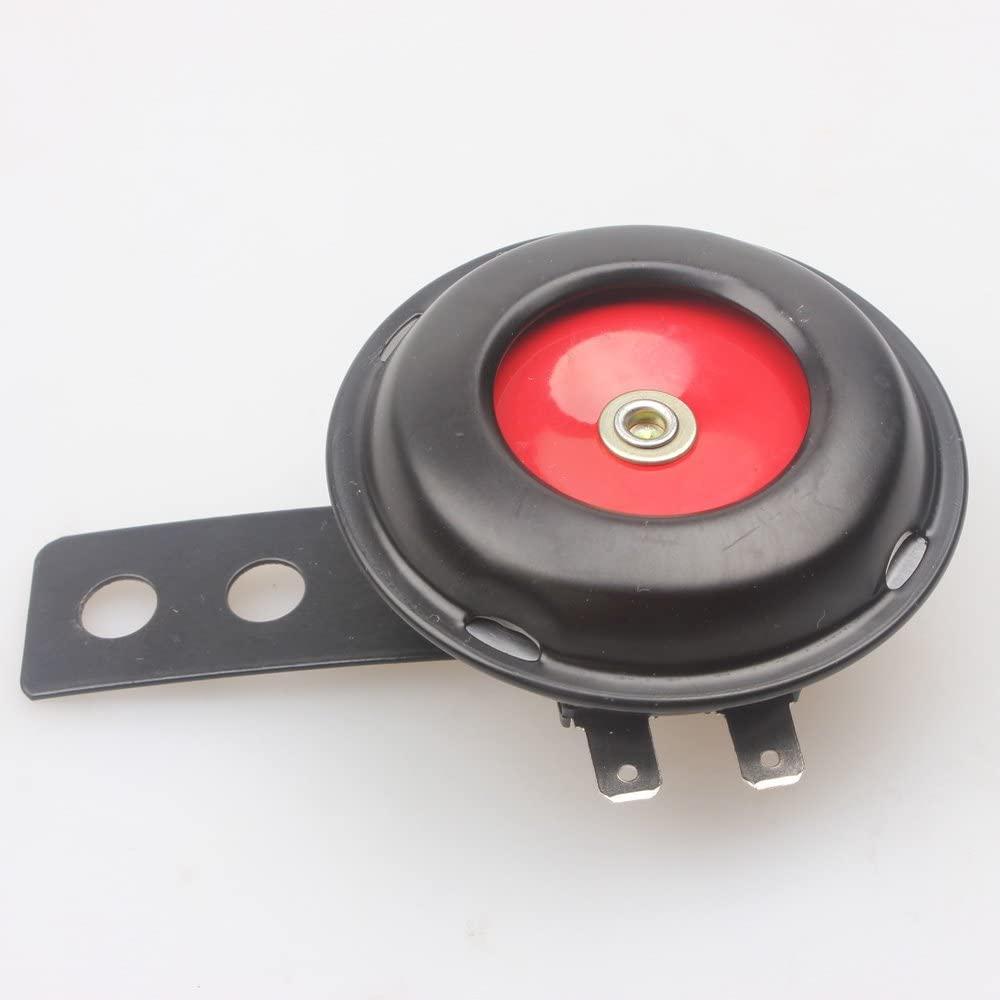 HORN 12V SMALL 65mm BLACK, 105db Loud Tone Sound