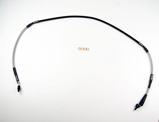 HOSE FRONT BRAKE SILVER / BLK, VENHILL S01-1-042/P-CL, 59480-02J00