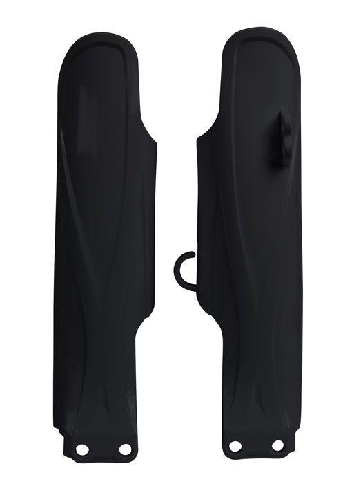 LOWER FORK GUARDS 19-24 YZ85, BLACK, RTECH R-PSYZ0NR0185, Fork Protectors BLACK