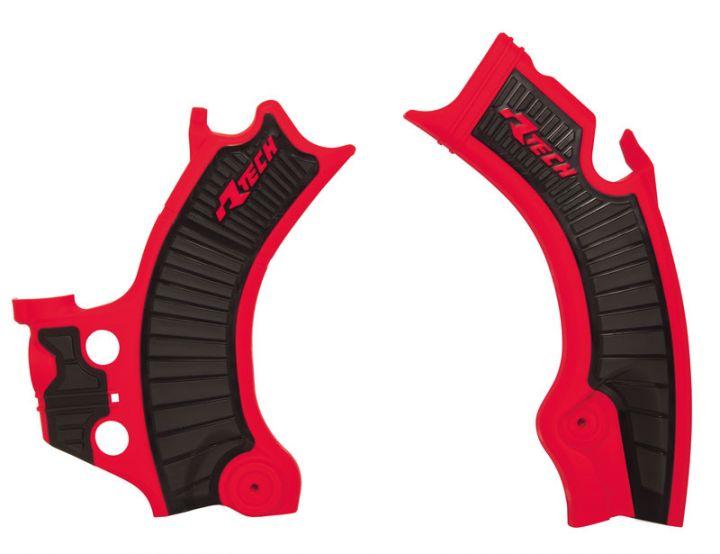 GRIPPY FRAME GUARD HONDA CRF450R RED/BLACK, R-TECH R-PRTCRFRSNR1