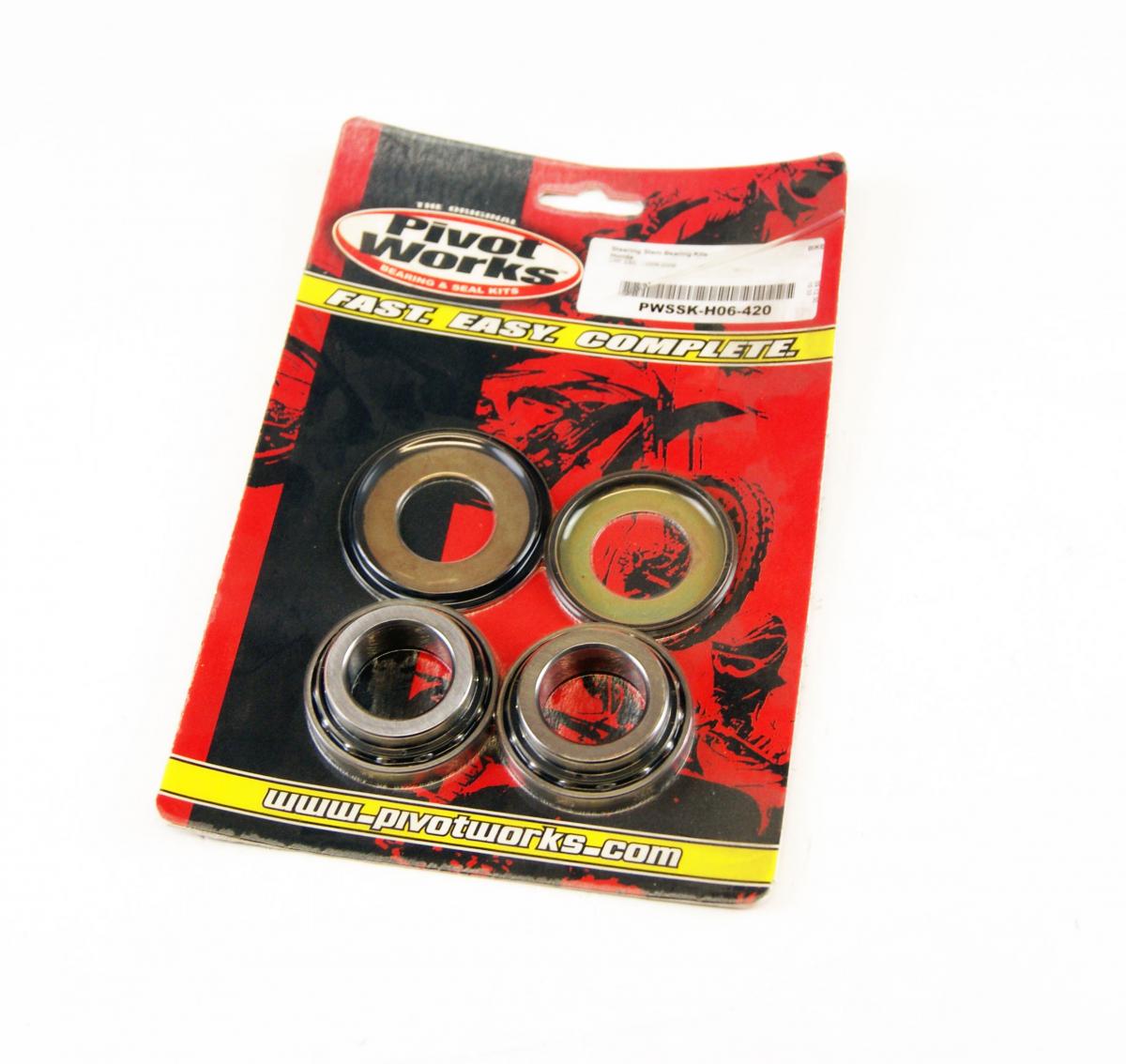 STEERING BEARING KIT, PIVOT WORKS PWSSK-H06-420 MX ROAD, Honda CRF230L 08-09, CRF230M 09, NX250 88-90, XR250L 91-96