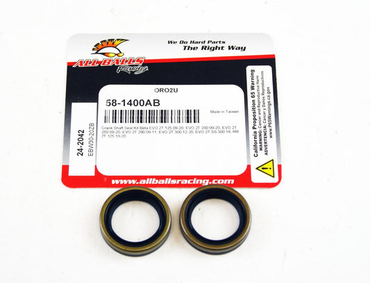 CRANKSHAFT SEAL KIT BETA EVO 2T/YAM YFS200, ALLBALLS 24-2042 DIRT/ATV