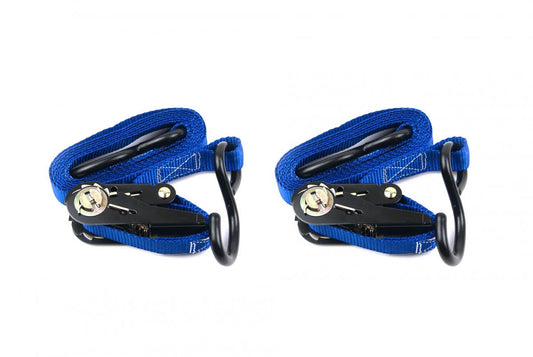RATCHET TIE DOWN 1" 25mm PAIR, (PICK AS A PACK OF 2)