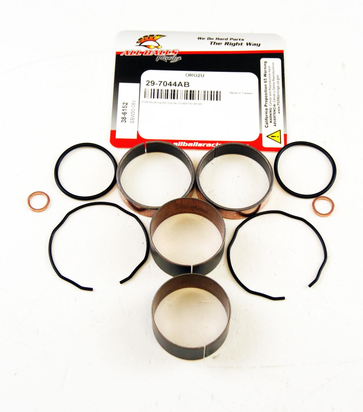 FORK BUSHING KIT 88-90 SUZ GSXR750, ALLBALLS 38-6152 ROAD