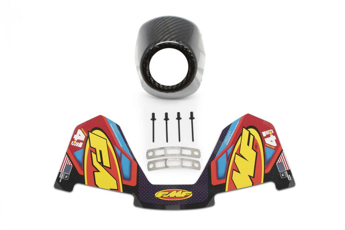 FACTORY 4.1 CARBON END CAP, FMF 040686, LEFT CRF250/450