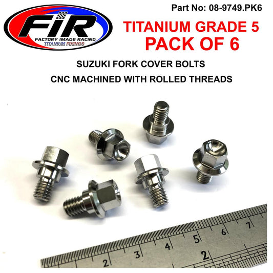 GR5 SUZUKI FORK COVER BOLTS PK6, 09111-06098 0911106098