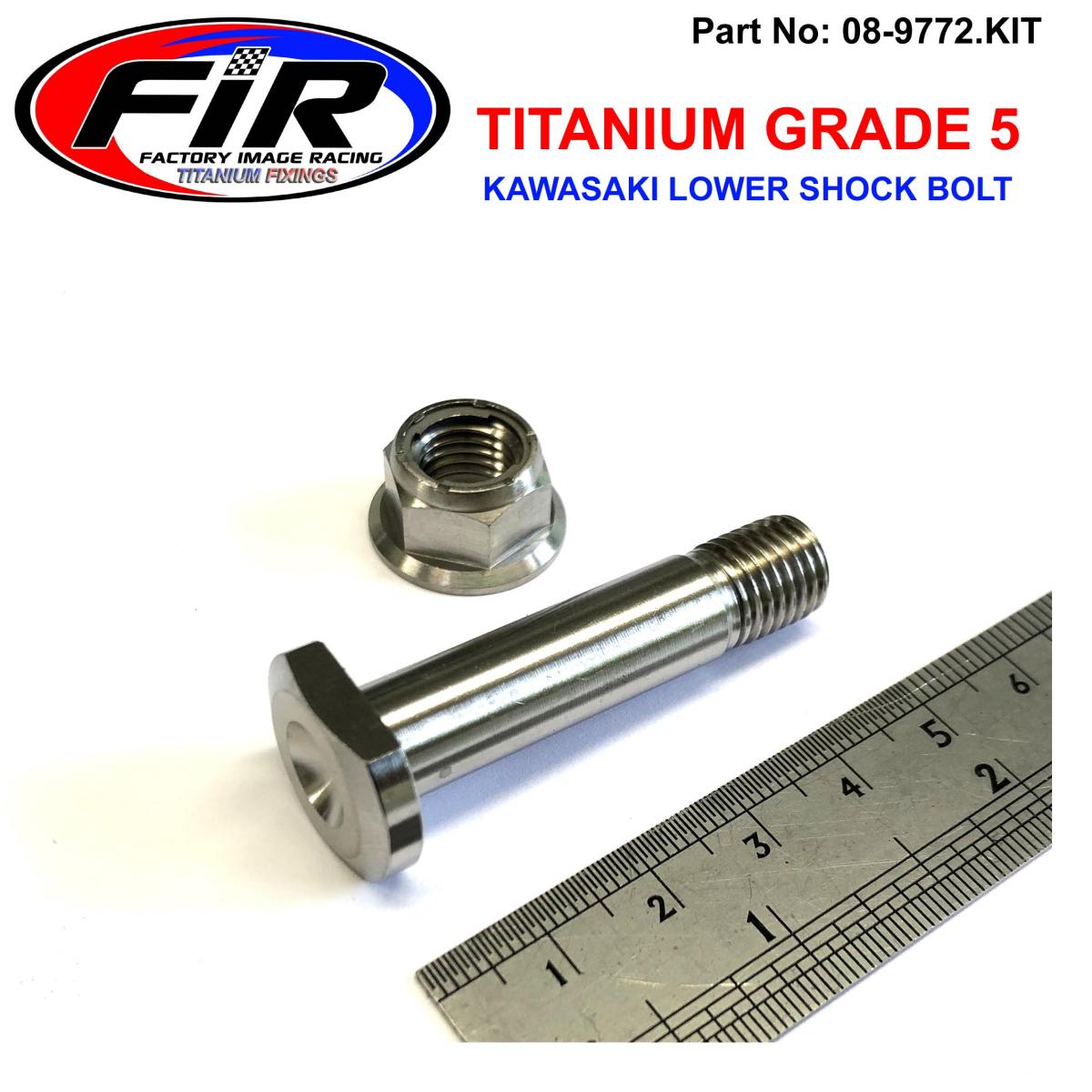 GR5 KAWASAKI SHOCK BOLT KIT, 2006>2021 KX KXF KLX KFX, 92154-0512 92153-0937