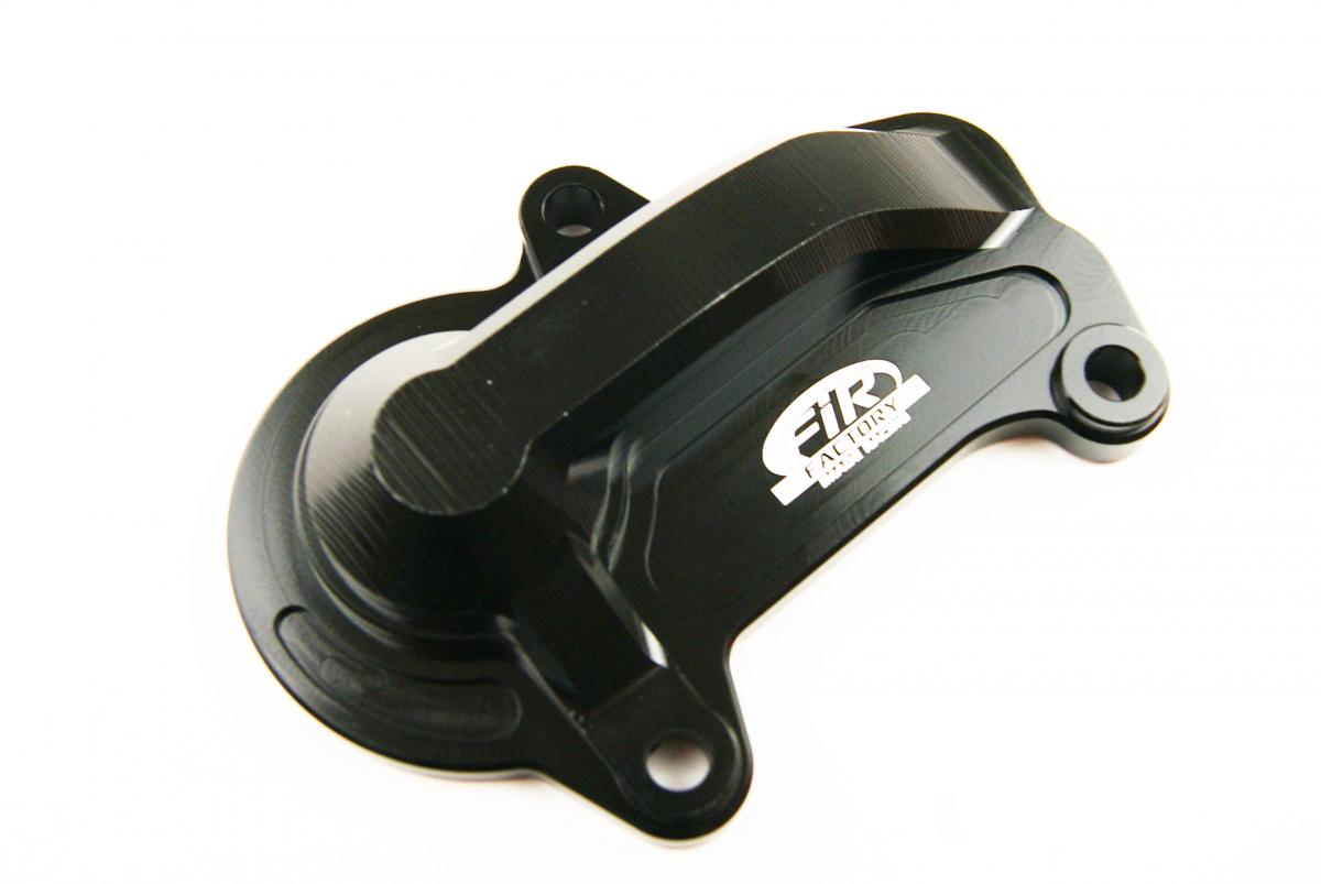 WATER PUMP COVER 19-21 KTM 2T, FIR ASWPC-21, BILLET ALLOY BLACK, STANDARD WATER PUMP COVER