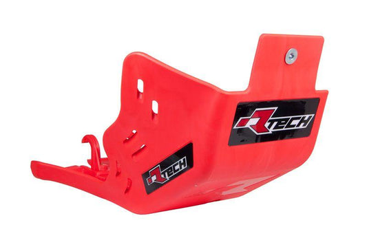 PLASTIC SKID PLATE BETA RR 350-530 2020-23, RTECH R-PMBETRS4520, PLASTIC ENGINE COVER RED