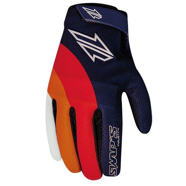 GLOVE MX SWAPS Blue/Red/Orange/White - XXX-Large, GAN095BRO3XL