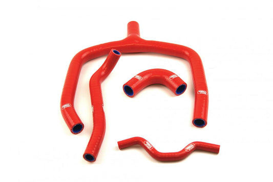 SAMCO HOSE KIT KAWASAKI Y Piece Race Design, 4 PIECE KIT, RED, KAW-33 RD
