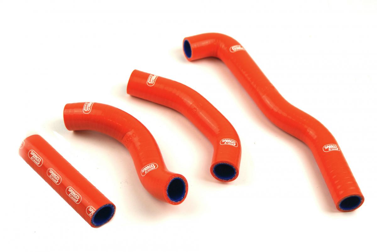 SAMCO HOSE KIT KAWASAKI, 4 PIECE KIT, ORANGE, KAW-43 ORANGE