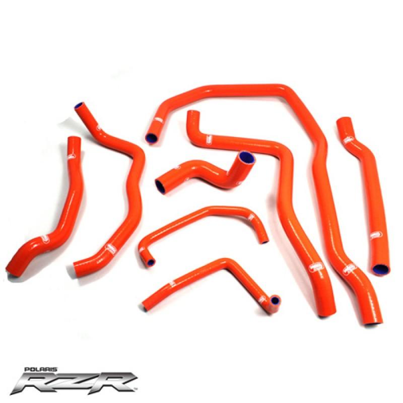 SAMCO HOSE KIT POLARIS RZR, 8 PIECE KIT, ORANGE, POL-3 OR