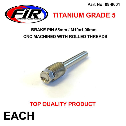 TITANIUM GR5 BRAKE PIN 55mm EACH, Cnc machined with rolled threads,  /