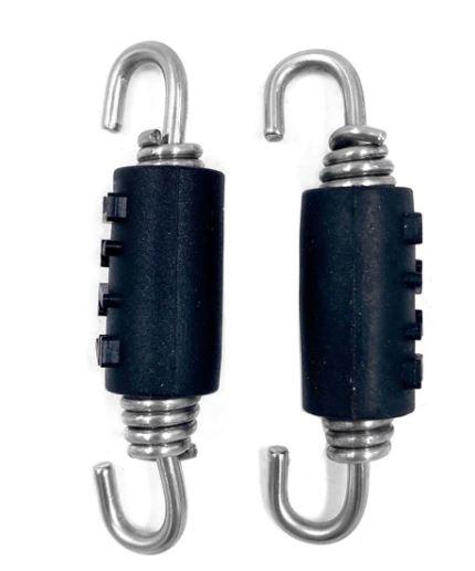 EXHAUST SPRING 60mm PK-2 SWIVEL BOTH ENDS WITH ANTI VIBRATION RUBBER