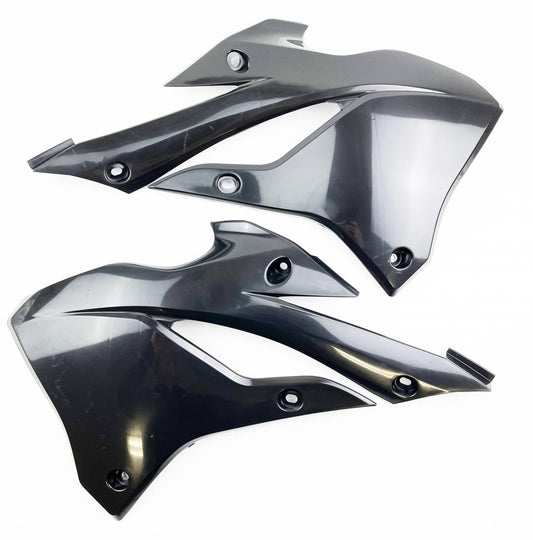 RADIATOR SCOOPS KX85/112 2022-24 BLACK, RTECH R-CVKX0NR0022