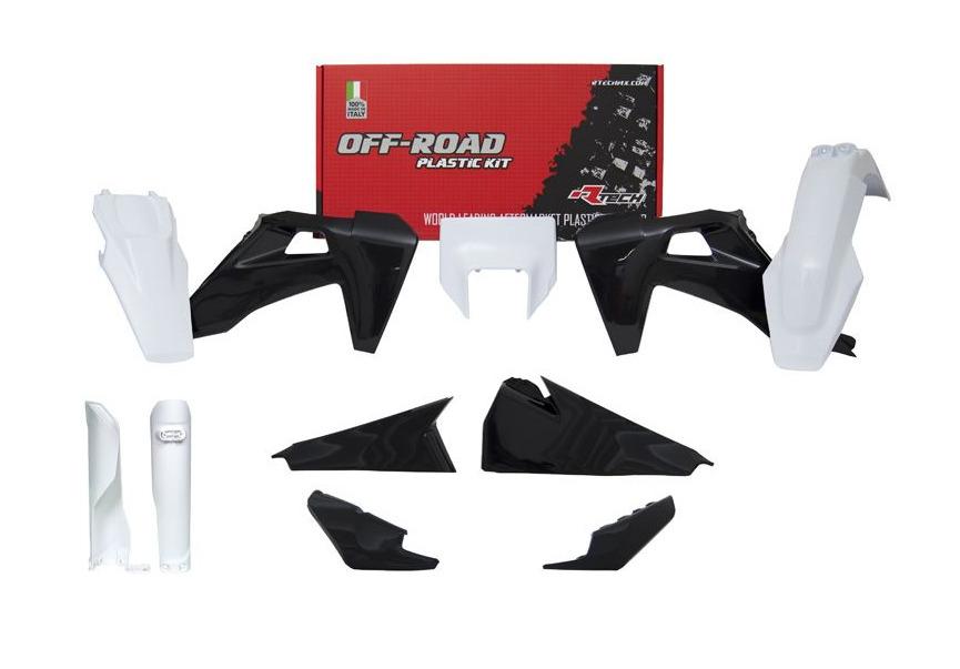 Husqvarna TE / FE Plastic Kit / Body Set – White & Black – 2020–2023