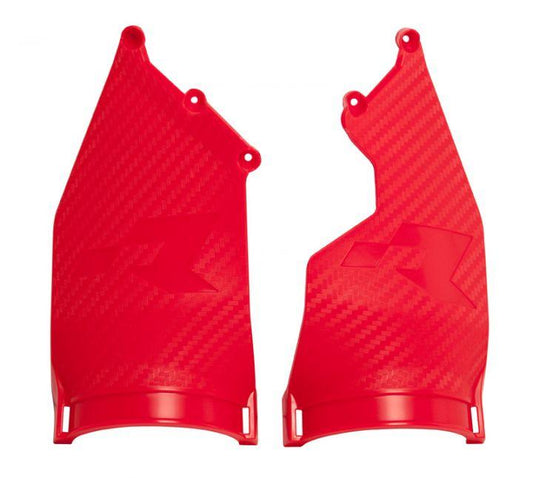 REP. TRIPLE CLAMP PROTECTORS 20-24 BETA RED, FOR ENDURO HEADLIGHT, RTECH R-PRTPIARS0020