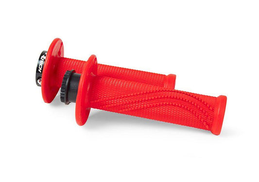 RTECH LOCK ON GRIP SET BETA, WAVE GRIP NEON RED, R-MPRRFBETA20