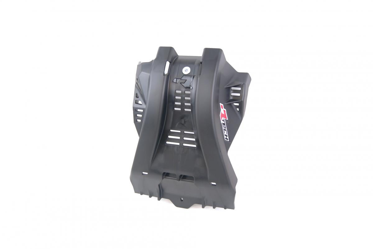 PLASTIC SKID PLATE YAMAHA YZ125/X 2005-24, RTECH R-PMYZ0NR0125, PLASTIC ENGINE COVER BLACK