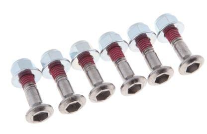 (PACK OF 6) SPROCKET BOLT WITH THREAD LOCK, M8 8mm x 30mm