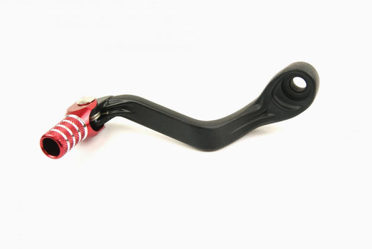 GEAR LEVER ALUMINIUM. BLACK / RED, GASGAS MC 65 2021-22, RTECH R-LEVC00GAS02