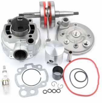 CYLINDER & CRANSHAFT KIT YAMAHA, DT50 TZR 50 AM6 Minarelli 2 stroke