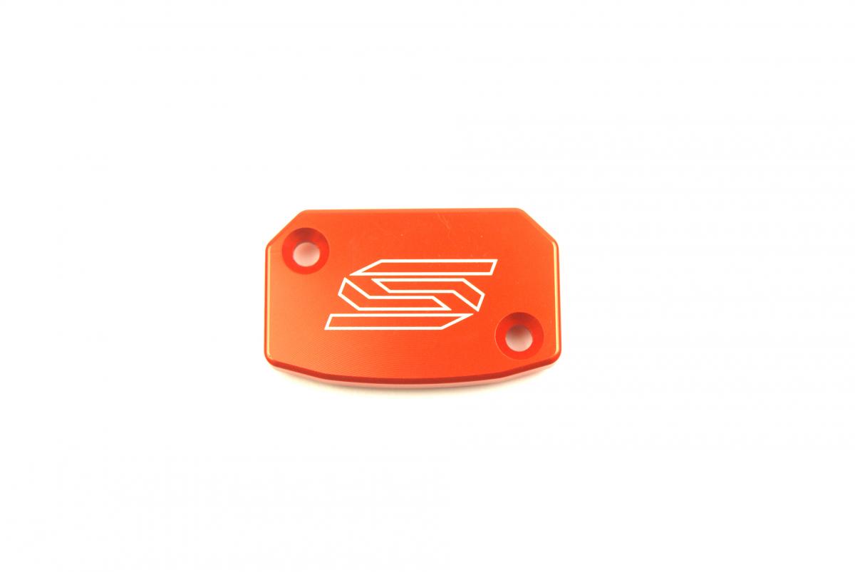 CNC FRONT BRAKE/CLUTCH CYLINDER CAP KTM/GASGAS, SCAR RACING 5801 ORANGE