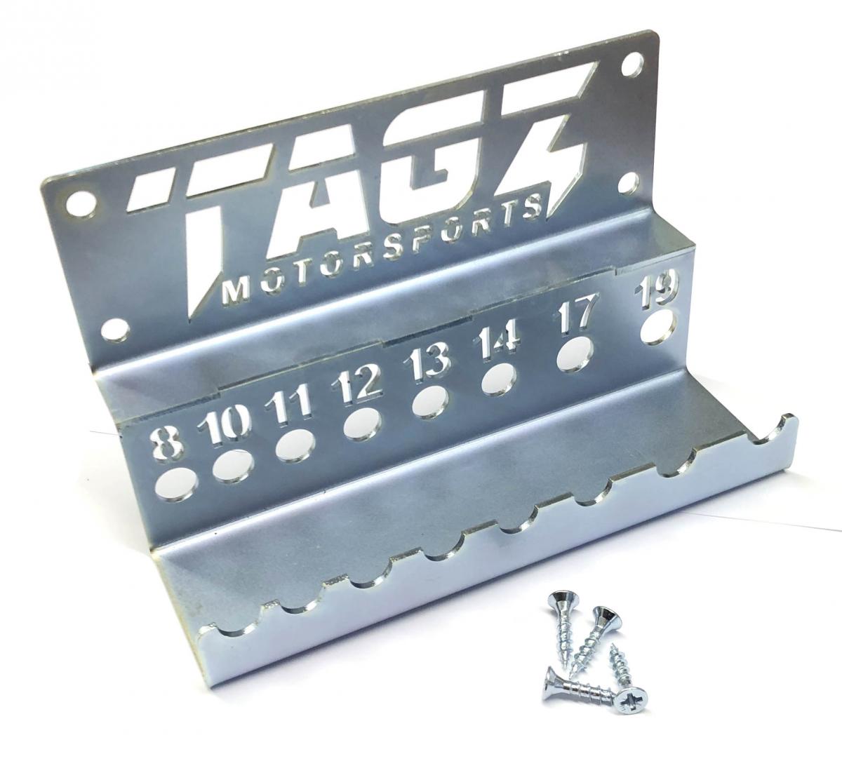 TAGZ ORGANISER T-BAR RACK BZP, ZINC PLATED / FITS UP TO 8 T-BARS