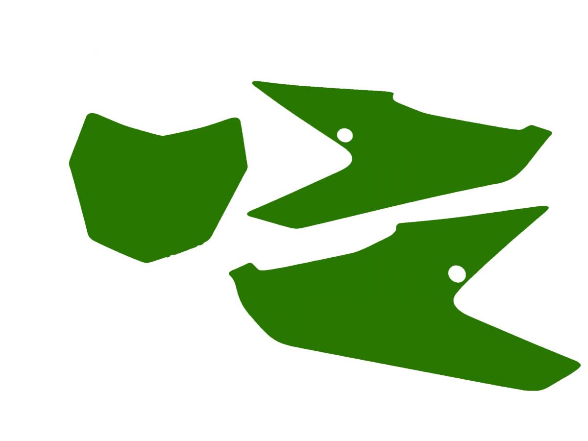 FANTIC XX 2021-22 PRE CUTS, BLACKBIRD 3F00/30 GREEN, NUMBER BOARD BACKGROUNDS