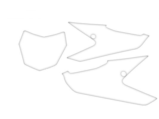 FANTIC XX 2021-22 PRE CUTS, BLACKBIRD 3F00/10 WHITE, NUMBER BOARD BACKGROUNDS