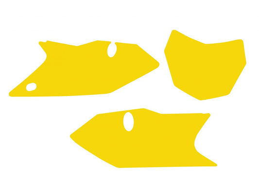 FANTIC XXF 2022 PRE CUTS, BLACKBIRD 3F03/40 YELLOW, NUMBER BOARD BACKGROUNDS
