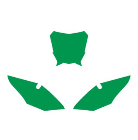 GASGAS 2-STROKE EC 2021-2022 PRE CUTS, BLACKBIRD 3911/30 GREEN, NUMBER BOARD BACKGROUNDS