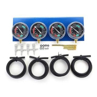 4 Pcs Motorcycle Carburetor Vacuum Gauges, Balancer Synchronizer Tool & Hose Kit