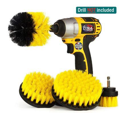 Heavy Duty Brush Cleaning Set With Drill Attachment