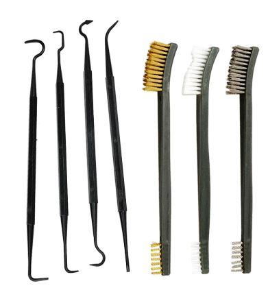 7 PCS DETAILING CLEANING WIRE BRUSH & NYLON PICK KIT