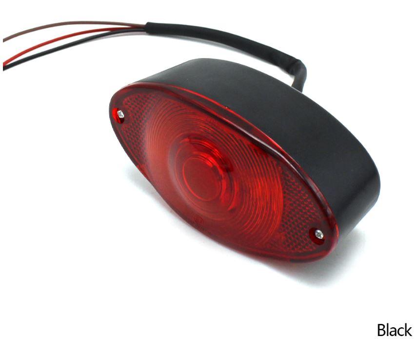 Tail Light 12V Case Black Universal