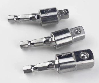 3PCS ELECTRIC DRILL SOCKET ADAPTER BIT DRIVER 1/4 3/4 1/2