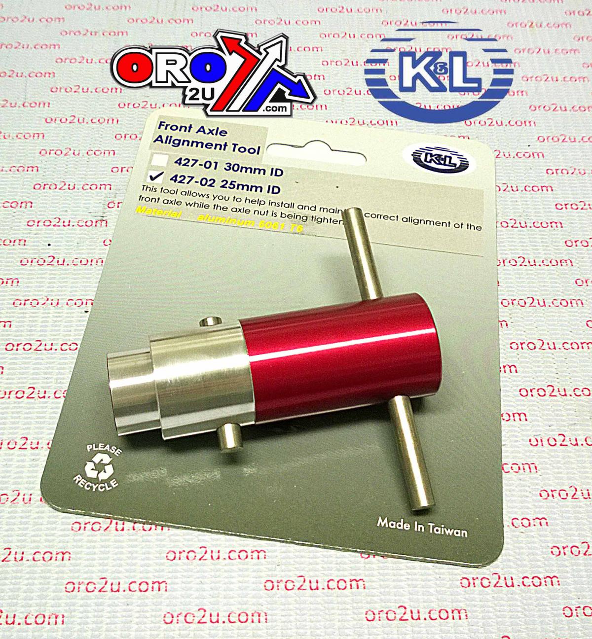 FRONT AXLE ALIGNMENT TOOL, DUCATI 25mm 35-8625, TOOLS