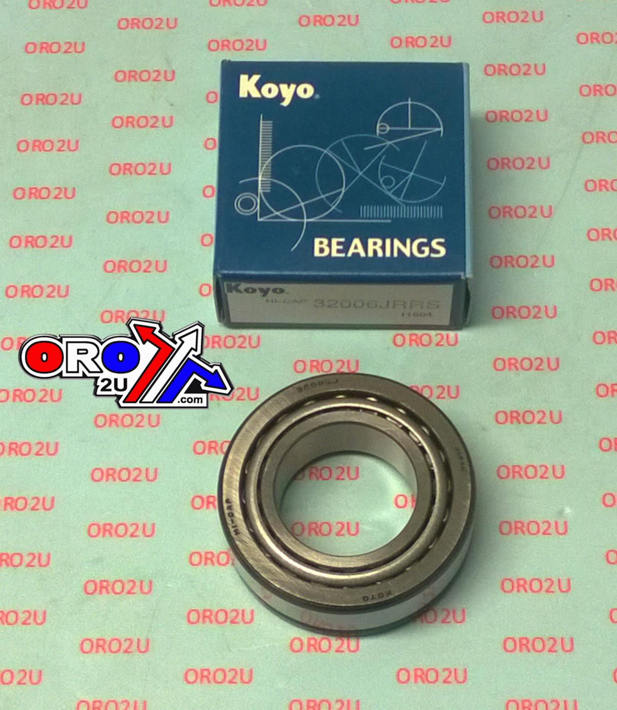 BEARING TAPER 30x55x17 RS SEAL, BEA129, 93332-00008-00 KOYO