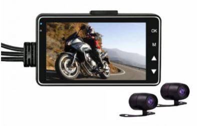 Motorcycle DVR Dashcam Front Rear View Dual Camera