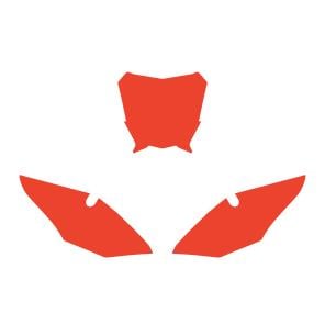 FANTIC XE 2021-22 PRE CUTS, BLACKBIRD 3F01/60 RED, NUMBER BOARD BACKGROUNDS