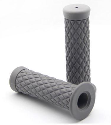 GRIP SET CLASSIC RETRO GREY, Honda Suzuki Kawasaki Triumph Royal Bobber