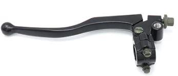 CLUTCH LEVER BLACK LONG WITH MIRROR MOUNTING M10