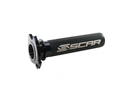 THROTTLE TUBE / BEARING SX/TC 50/65, SCAR RACING TT505 BLACK, ALUMINIUM CNC BILLET 2-STROKE