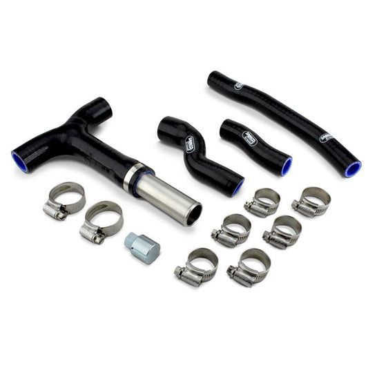 SAMCO HOSE RD KTM COMPLETE COOLING HOSE KIT, COMPLETE KIT INC CLAMPS BLACK 250 300 RED, KTM-114-KIT-RD