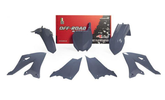 PLASTIC KIT/5 2022-23 YZ125/250 QUANTUM GREY, RTECH R-KITYZ0-GR0-022