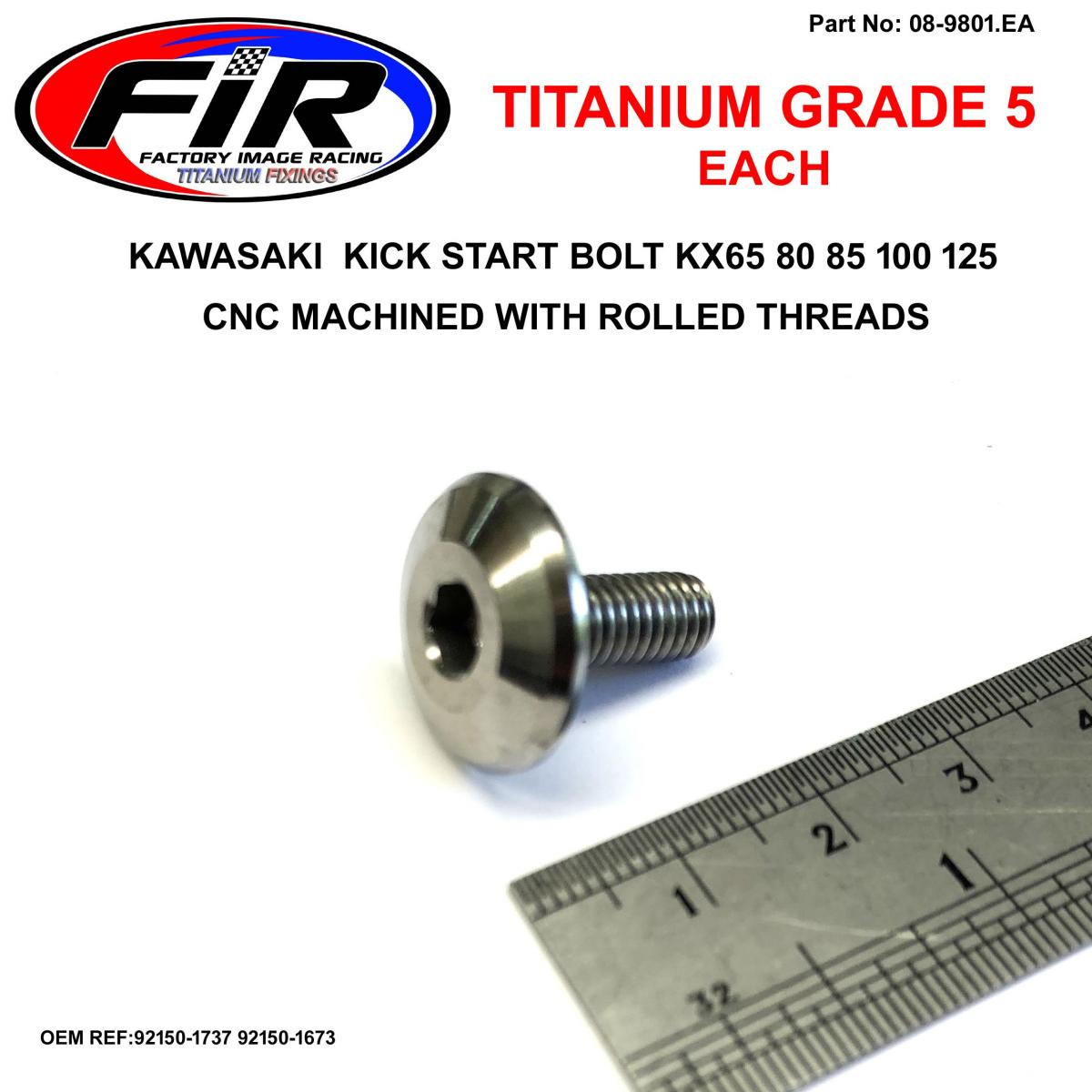 GR5 KICK START BOLT KX 85 125, OEM REF 92150-1737 92150-1673