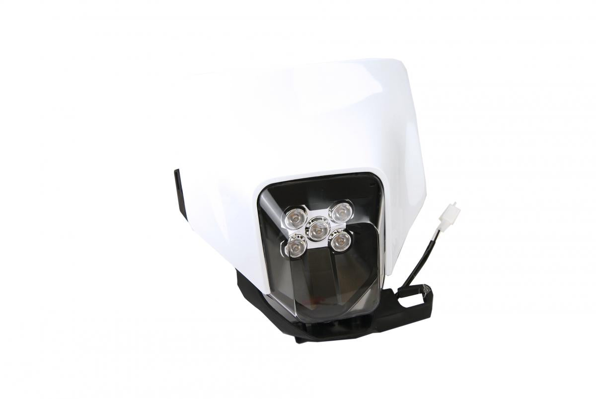 FRONT LED HEADLIGHT W/COWL HUSQVARNA, DIRT RACING WHITE